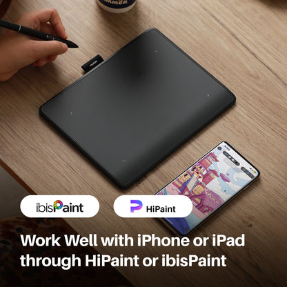 Huion Inspiroy Frego S Newest Graphics Tablet L310 Bluetooth Connectivity Wireless Drawing Tablet, 6.3x3.9 Inch Small Pen Tablet