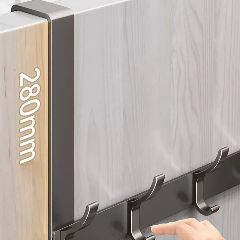 Hooks Over The Door Home Organizer Rack Clothes Coat Hat Towel Hanger Bathroom Accessories Holder Door Hang Quick Installation