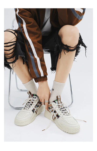 2025 new men's shoes for spring, breathable, niche, trendy, versatile, casual board shoes, height increasing sports shoes