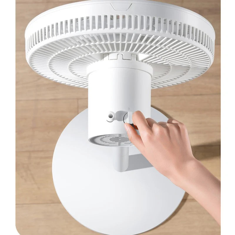 Singfun electric fan 18 Fans Wings Low Noise Strong Air Volume Reclining Desktop Two-Piece Fan