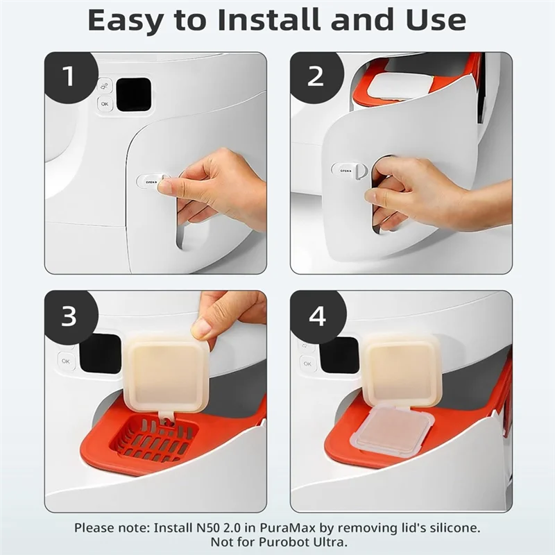 Top Sale N50 Odor Eliminator 2.0 For Puramax Self-Cleaning Cat Litter Box Cat Toilet Odor Control Pet Deodorant Cubes