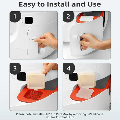 Top Sale N50 Odor Eliminator 2.0 For Puramax Self-Cleaning Cat Litter Box Cat Toilet Odor Control Pet Deodorant Cubes