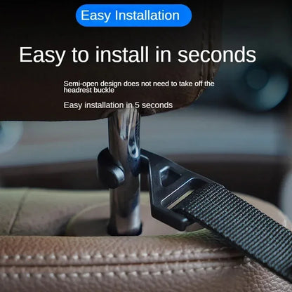 2pcs Car Back Seat Hook Multi-function Rear Seat Headrest Hanging Hook Umbrella Holder Seat Back Storage Hook Auto Interior Tool