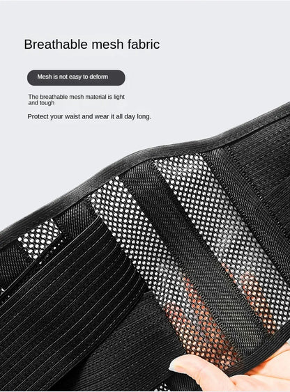 Back Brace Breathable Lumbar Support Belt Adjustable Straps Back Belt Lower Back Waist Brace for Lower Back Relief Sciatica