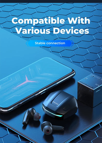 Lenovo ERAZER XT86 Gaming Earphones Bluetooth 5.4 Wireless Earphones Stereo Earphones with Microphone Low Latency GM2 Earphones