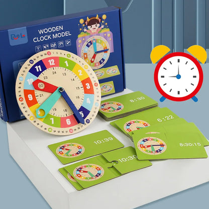 Clock model, mathematics, kindergarten clock teaching aids, children, primary school students, first and second grade, time cogn