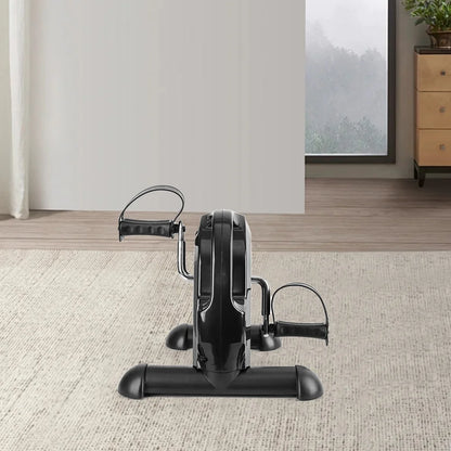 Mini Exercise Bike Arm and Leg Trainer Anti Slip Foot Pedal Exercise Machine Adjustable Under Desk Bike LCD Display for Seniors