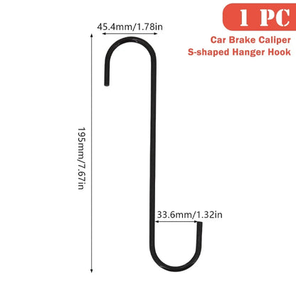 Car Caliper S Shape Hanger Hooks Suspension Disc Service Brake Pad Replacement Parts Help Compress Piston Repair Tool for Auto