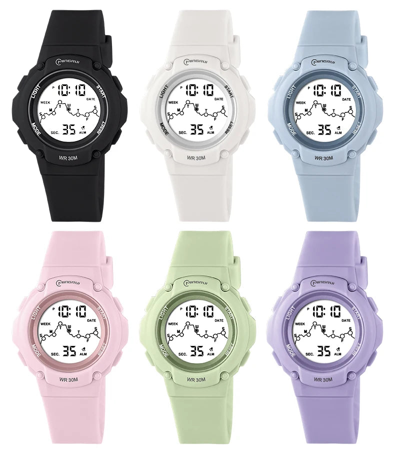 Kids Sport Watches Alarm Stopwatch Children Digital Watch For Boys Girls 30M Waterproof Cartoon Student Electronic Wristwatch