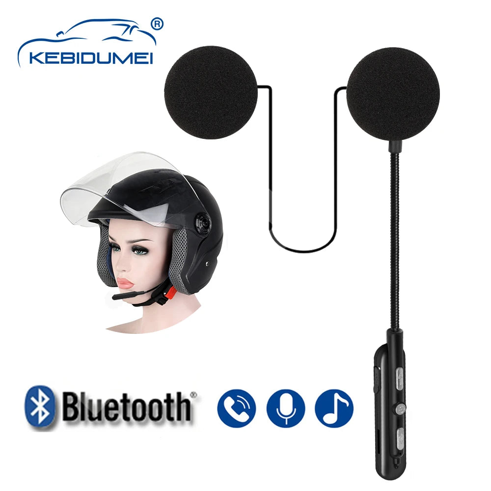 Bluetooth 5.0 Motorcycle Helmet Headset Waterproof Moto Headphone Wireless Stereo Earphone Speaker Handsfree Helmet Headsets