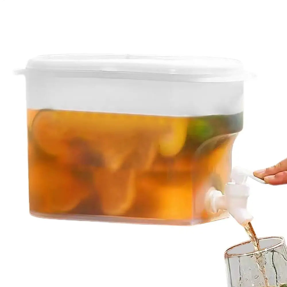 Fridge Drink Dispenser 3.5L/5L Large Capacity Cold Water Kettle with Faucet  Iced Beverage Dispenser Refrigerator With  faucet