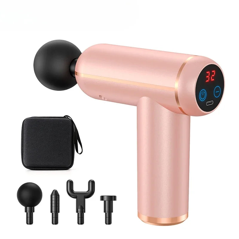 NEW Massage Gun Portable Percussion Pistol Massager For Body Neck Deep Tissue Muscle Relaxation Gout Pain Relief Fitness
