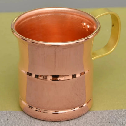 Handcrafted Beer Milk Mug Weave Handle Thickened Moscow Water Mule 360ML Breakfast Cup Drinkware Tableware Pure Copper 1 PCS