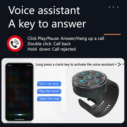 Smart Remote Controller Universal Smart Wireless Remote Bluetooth-compatible 5.3 for Helmet Earphone Motorcycle/Bike Handlebar