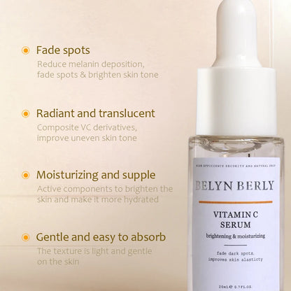 BELYN BERLY Face Serum 3Pcs/Lot Hyaluronic Acid + Vitamin C + 24k Gold Serum Moisturizing Spot White Facial Serum
