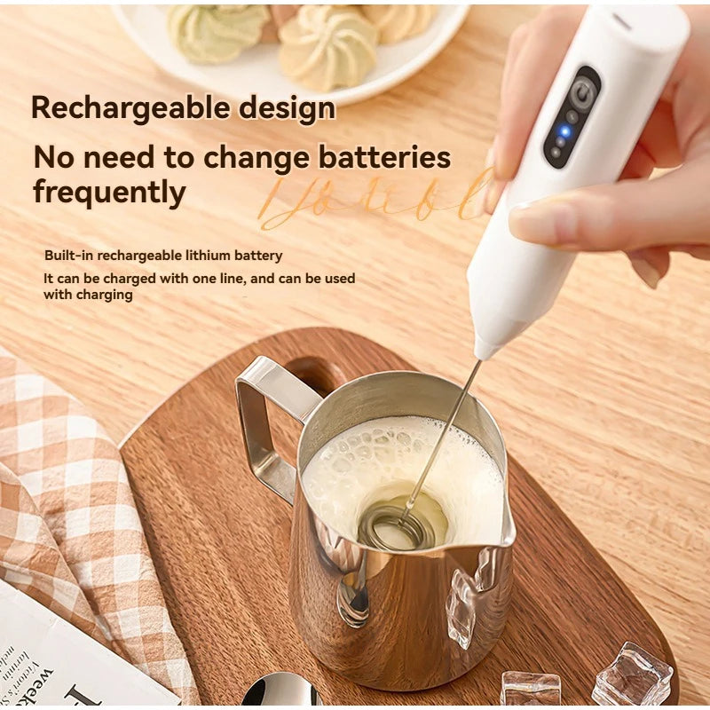 1 pc Electric Milk Frother Handheld Egg Beater Foamer Coffee Maker Electric Blender Mixer Mini Portable Blender Kitchen Tool