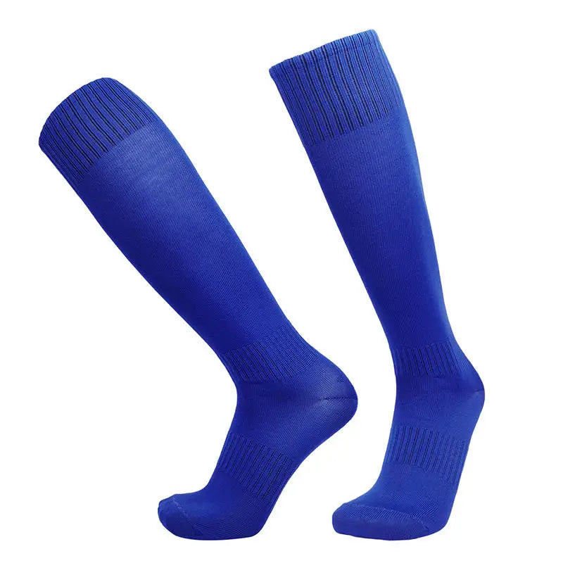Football Sports Socks Long Knee Cotton Solid Color Kids Legging Stockings Soccer Baseball Ankle Adults Children Socks