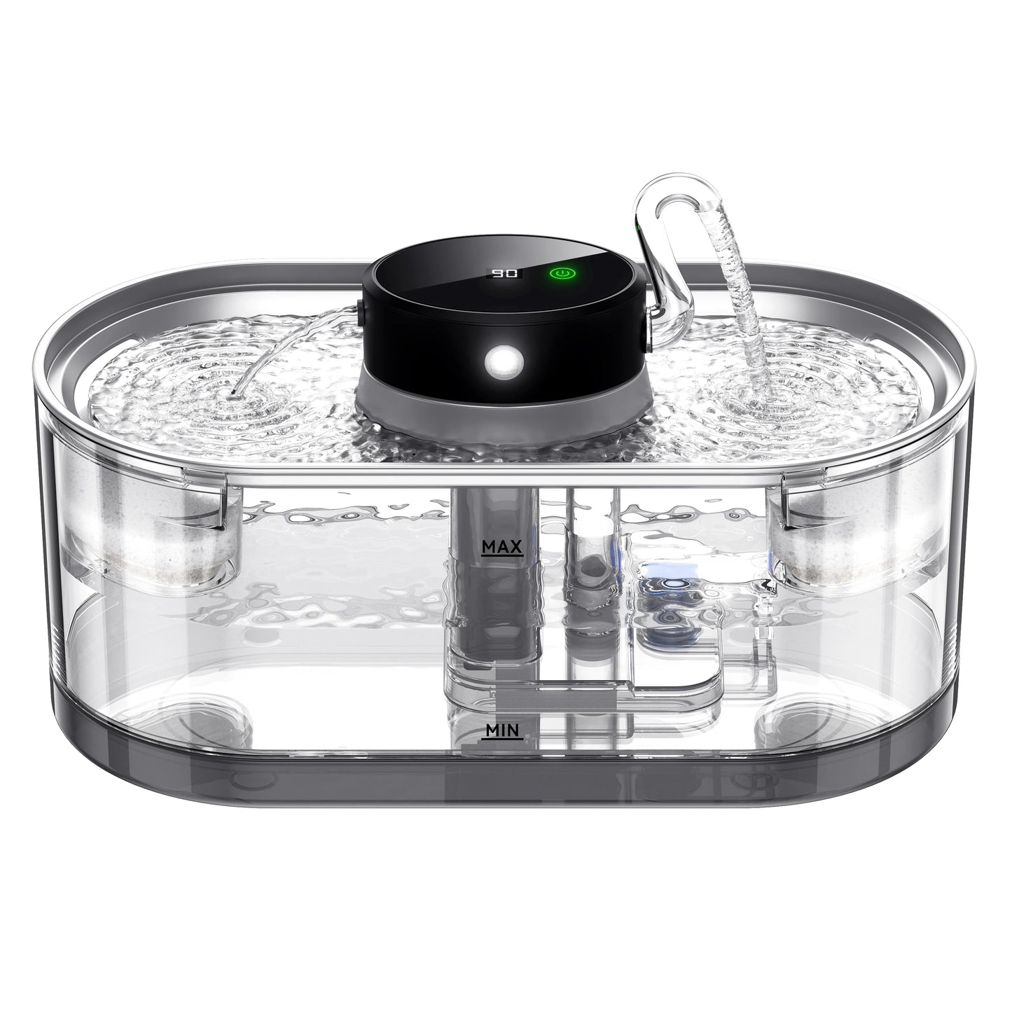 Stainless Steel Wireless Smart Cat Water Fountain 5000mah Pet Water Dispenser for Dog Cat Infrared Sensor Pet Drinkier Fountain