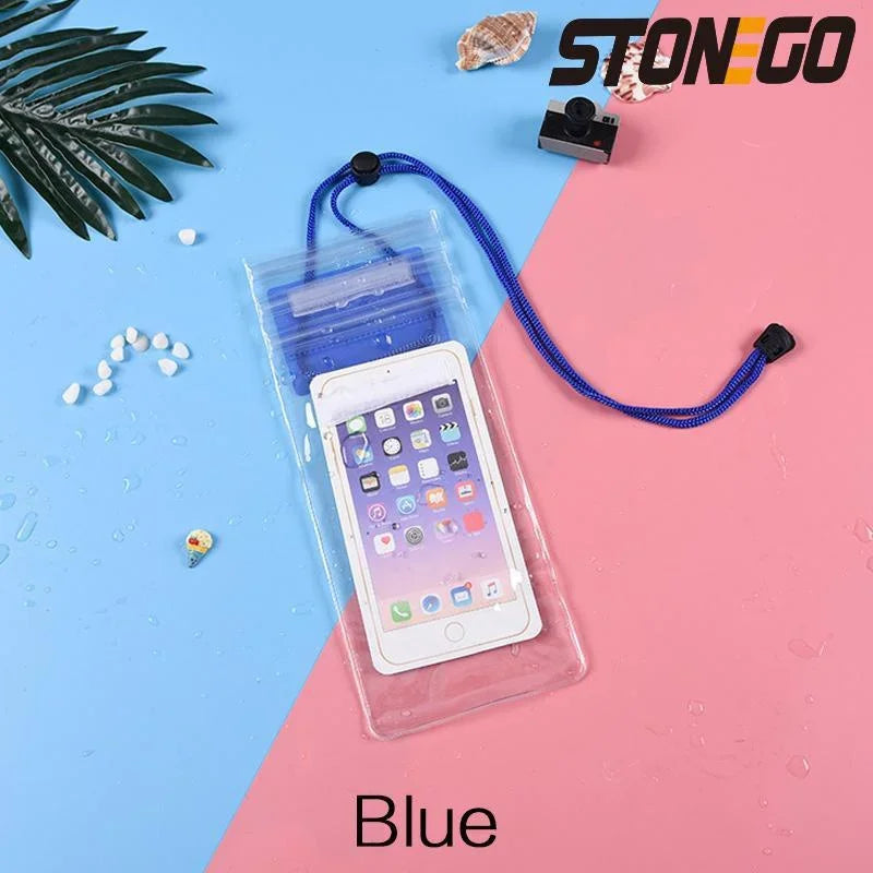 Transparent Mobile Phone Waterproof Bag Universal Mobile Phone Case for Swimming Diving Outdoor Mobile Phone Waterproof Pouch