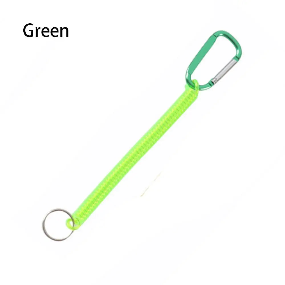 Gear Tool Outdoor Hiking Camping Anti-lost Phone Keychain Portable Fishing Lanyards Camping Carabiner Spring Elastic Rope