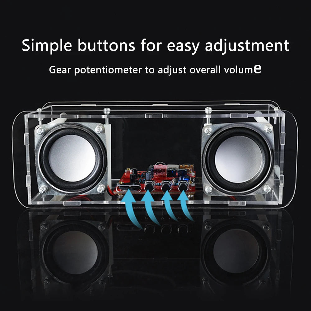 DIY Bluetooth Speaker Kit Soldering Project USB Mini Home Stereo Sound Amplifier DIY Electronic Kits for Soldering Practice