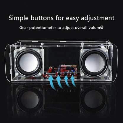 DIY Bluetooth Speaker Kit Soldering Project USB Mini Home Stereo Sound Amplifier DIY Electronic Kits for Soldering Practice