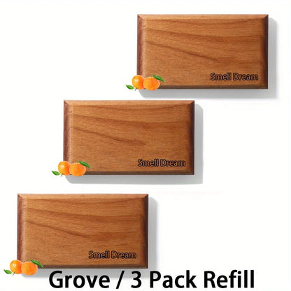 Smell Dream Car Air Freshener - Wooden Deodorizer - Vehicle Odor Remover - Auto Scent Diffuser - Long-Lasting Car Freshening