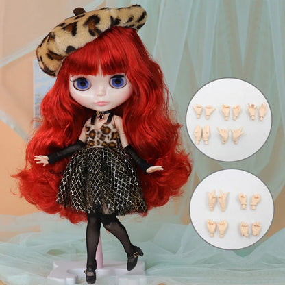 ICY DBS Blyth Doll Cute Combination Including Clothes Shoes Hand Set AB Cosplay Dressing 1/6 BJD Anime Girl OB24