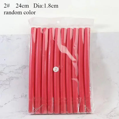 20pcs Flexible Hair Curling Rod Hair Curler Makers Soft Foam Bendy Twist Curls Flexi Rollers Styling Tools Hair Roller