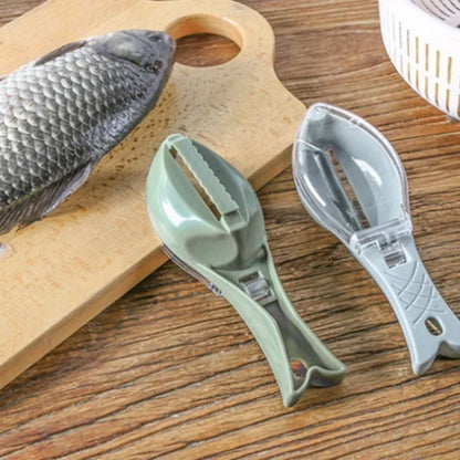 Fish Skin Brush Fast Remove Fish Scale Scraper Planer Tool Fish Scaler Fishing Knife Cleaning Tools Kitchen Cooking Accessorie