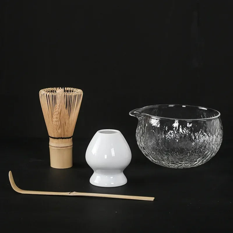 Handmade Matcha Whisk Set Accs Matcha Whisk Holder Matcha Bowl for Kitchen