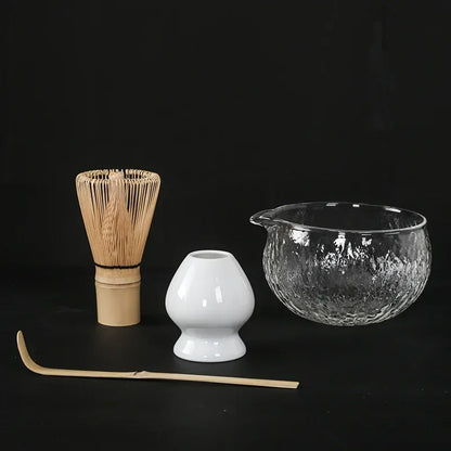 Handmade Matcha Whisk Set Accs Matcha Whisk Holder Matcha Bowl for Kitchen