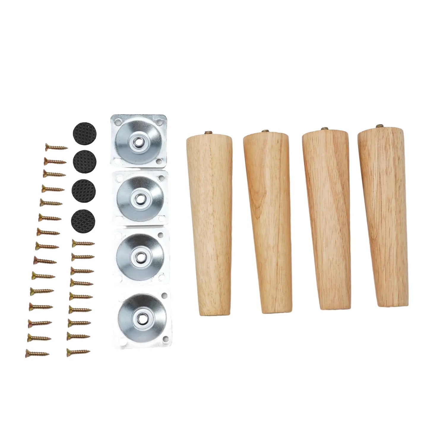 4PCS Sofa Leg Furniture Leg Screw Solid Wood Leg Wooden Table Cabinet Leg Furniture Parts Home Floor Protector