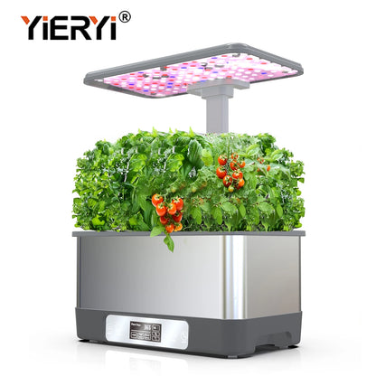 Smart Hydroponic System with LED Light 8 Holes Hydroponics Growing Kit APP Control Timer Indoor Garden for Vegetables and Herbs