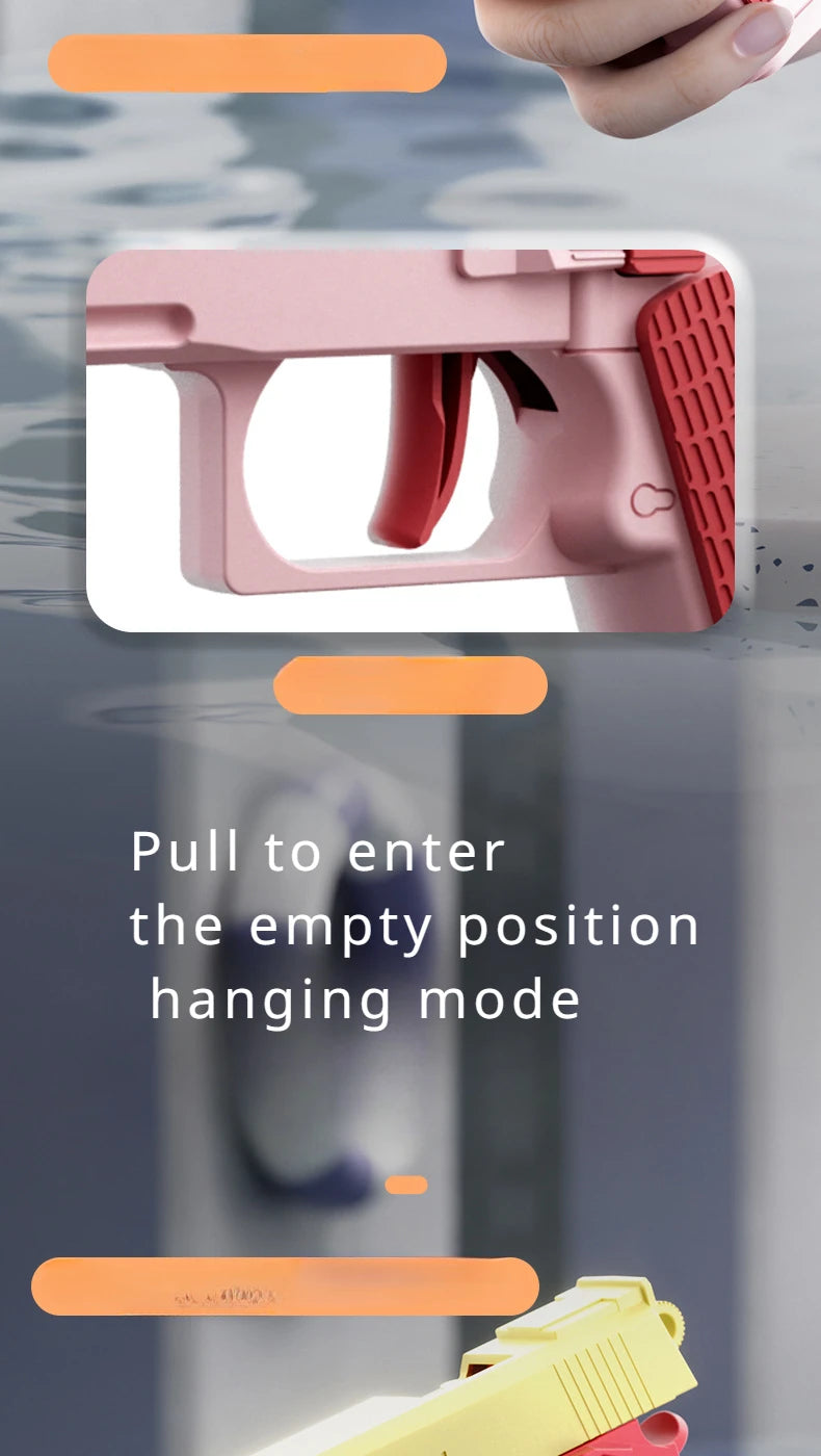 water gun 1911 shape Play Water Water Gun Manual operation running fire water gun Outdoor Water Children Festival birthday Gift