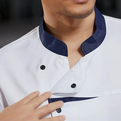 Kitchen Chef Shirts Cook Wear Hotel  Uniform Catering Cooking Clothes Chef Coat Jacket Professional Kitchen Costume Designer
