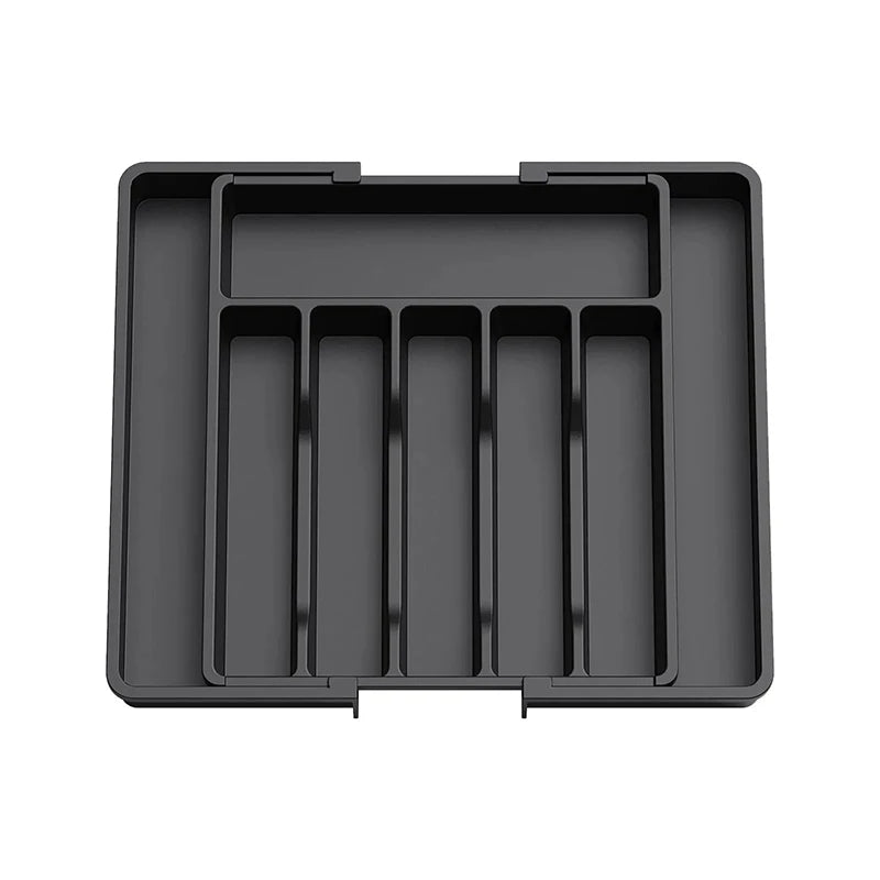 Expandable Utensil Tray Silverware Spoon Organizer Drawer Cover Adjustable Cutlery Tray Drawer Organizer Kitchen