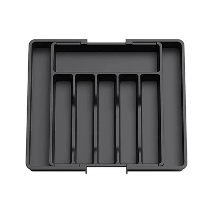 Expandable Utensil Tray Silverware Spoon Organizer Drawer Cover Adjustable Cutlery Tray Drawer Organizer Kitchen