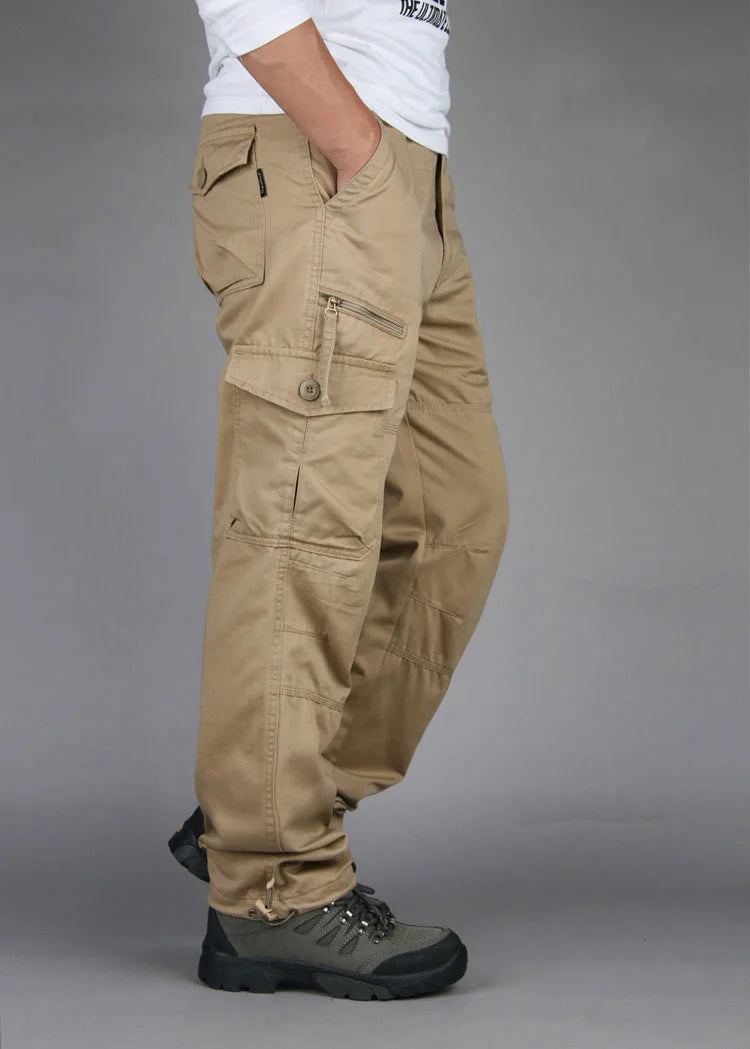 Spring Autumn Tactical Cargo Pants Men Fashion Military Man Trousers Long Warm Cotton Khaki Cargo Pants For Man