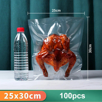 Vacuum Packaging Bags For Food 100PCS Food Storage Bags 5 Size Food Vacuum Packed Bags Keep Food Fresh Vacuum Packaging Bags