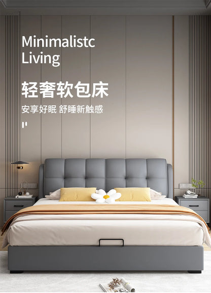 Organizer New Chinese Bed Massage Frame Double French Nordic Beds Cheap Aesthetics Fashionable Designer Wood Muebles Furniture