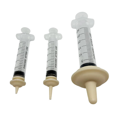 Newborn Pet Feeding Nipple Dog Cat Feeding Pacifier Hamster Rabbits Kittens Puppies Feeding Bottle Syringe with Silicone Nipple