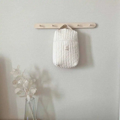 Portable Stroller Nappy Bag Quilted Baby Diaper Caddy Organizer Embroidered Mommy Bags Babies Accessories Changing Bag Storage