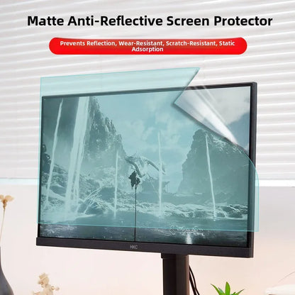 Blue Light Bloing Cuter Screen Protector Anti Reflective Eye Protection Film Desktop 24 Inch Radiation Free Static Absor...