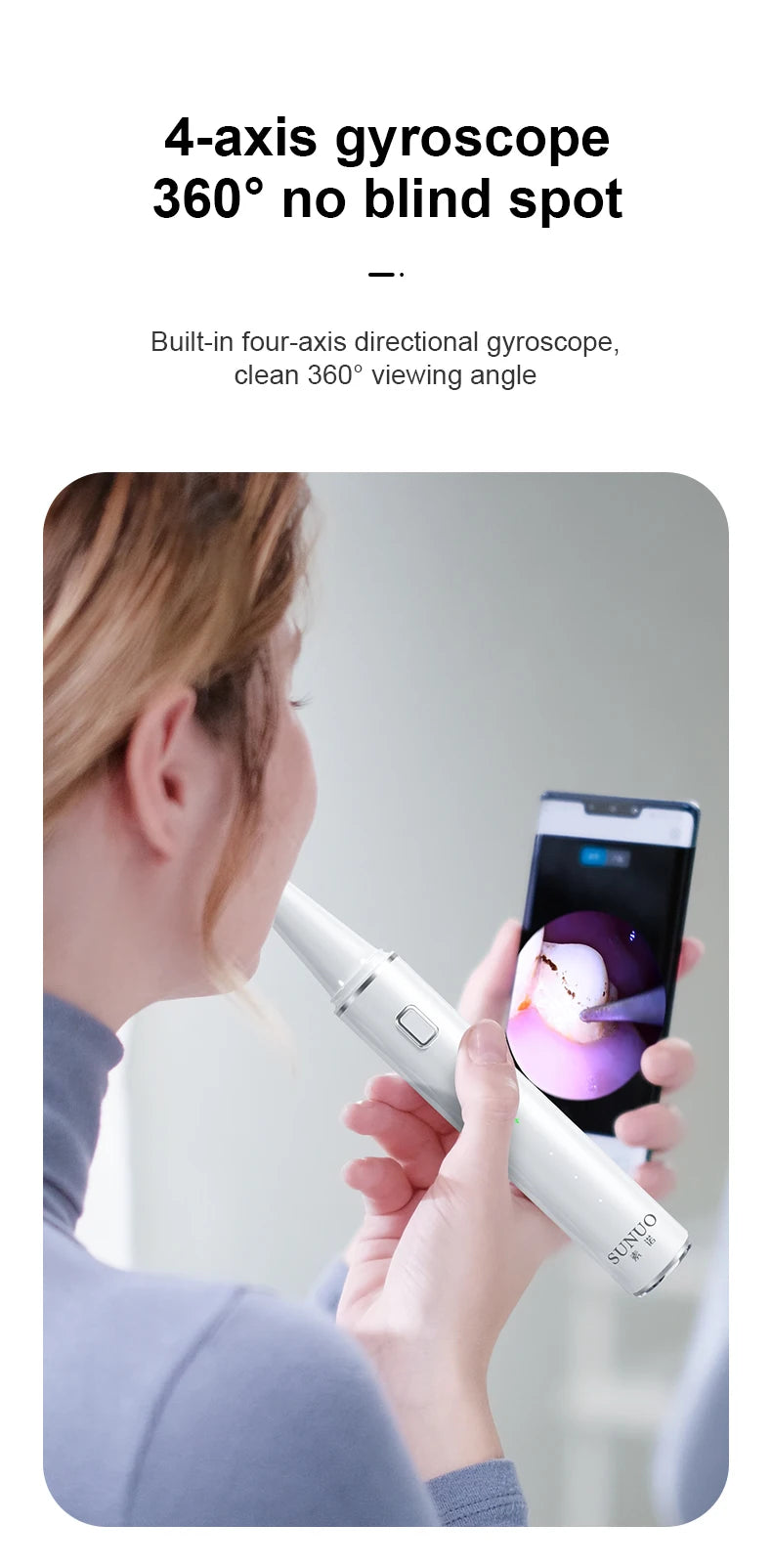 Electric Dental Scaler For Teeth 4 LED Tartar Stain Ultrasonic Tooth 1200mAh Clean Stone Health Care 4 Axis IPX7