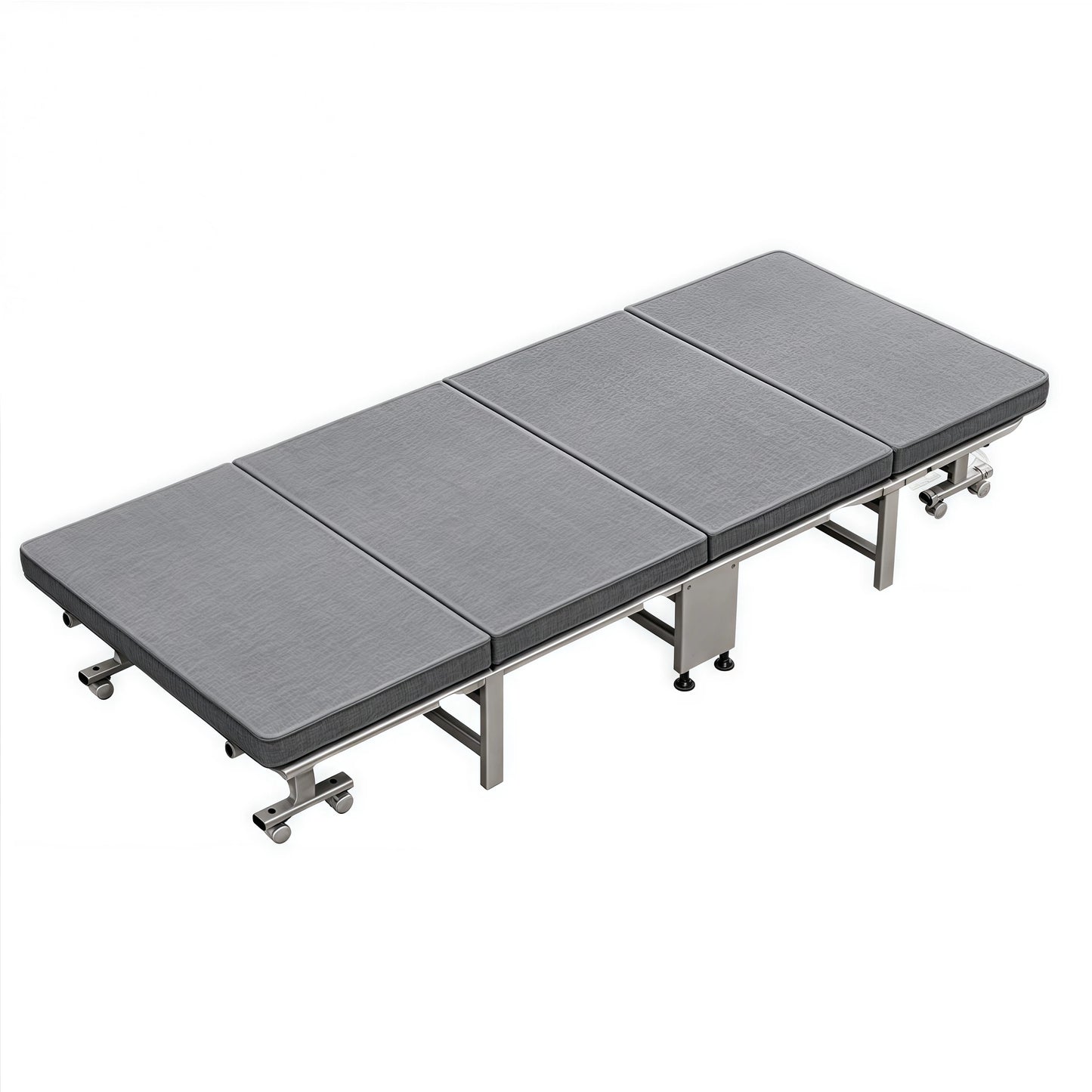 Luxurious White Bottom Frame Foldableing Bed New Thickeneded and Widened Lunch Break Foldableing Bed 60% off Bed