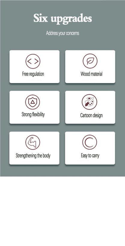 Children's Sports Adjustable Cotton Rope  Ropes Sport Fitness Lovely Cartoon Skipping Natural Wooden Handle Fillet Design