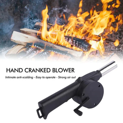 【Hot sales】 Portable Hand-Operated Blower for BBQ, Camping, and Fire Making-Effective and Easy-to-Use Stored Access