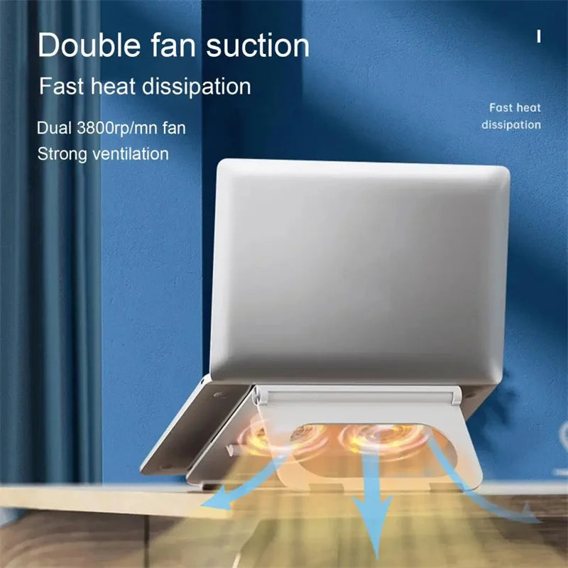 Laptop Cooler Silent Computer Cooling Fans Slim Portable Laptop Cooler Mute Base Game Laptop Stable Stand Laptop Air Cooling