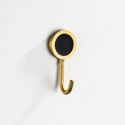 Gold Robe Hook Space Aluminum Wall Mounted Adhesive Hat Key Hooks Coat Towel Holder Home Decor For Kitchen Bathroom Hardware